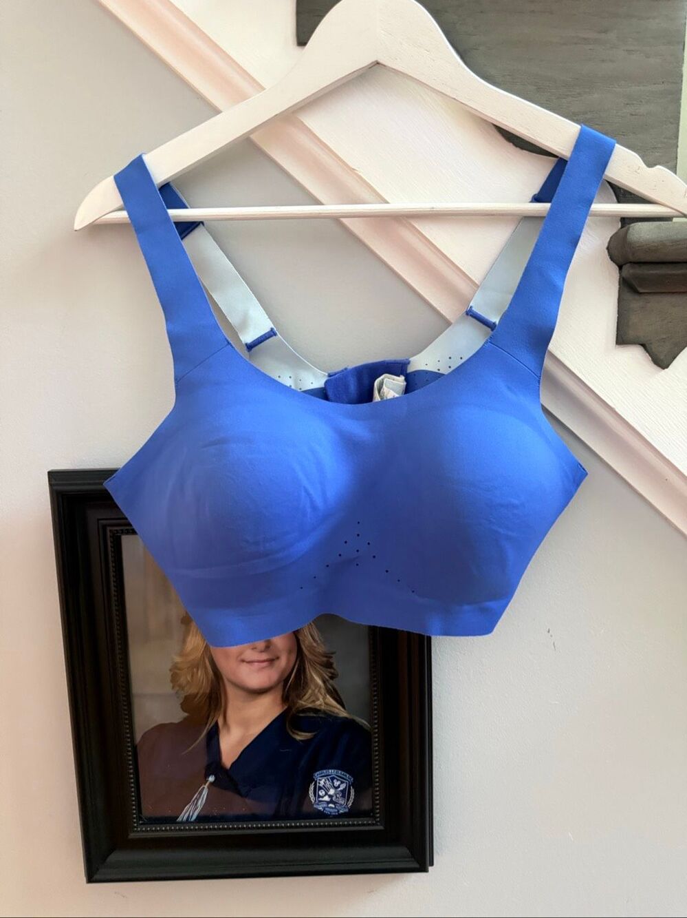 Brooks Royal Blue Running Athletic Bra sz 36C/D